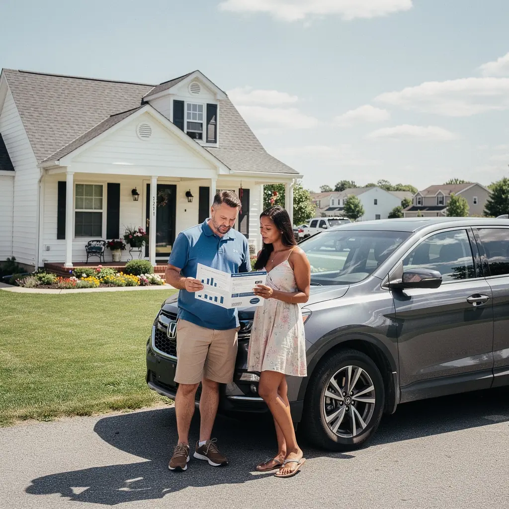 Plan ubezpieczenia pojazdu z elastycznymi warunkami płatności, przedstawiający różne opcje rat.